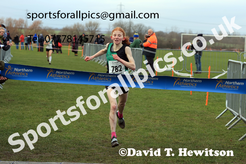 Womens Under-17s, 2026 Northern Cross Country Champs., Pontefract Racecourse, Pontefract. Photo: David T. Hewitson/Sports for All Pics